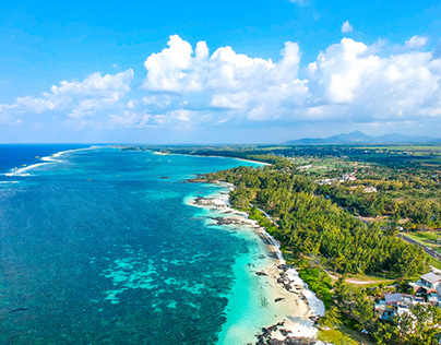 Arial view, Belle mare ,Mauritius