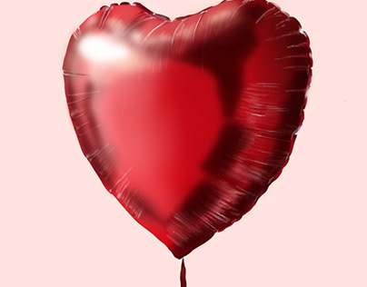 Foil Heart Digital Painting