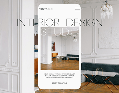 Project thumbnail - VINTAGIO STUDIO | Interior Studio Design Website