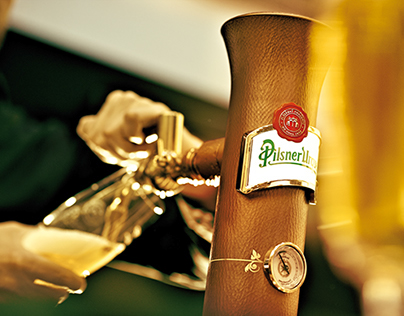 Draft tower and POS material for Pilsner Urquell