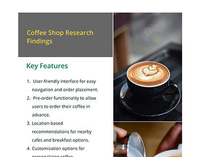 Research Findings on Coffee Orders & Experiences
