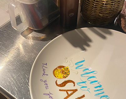 Project thumbnail - Lettering on Dessert Plates