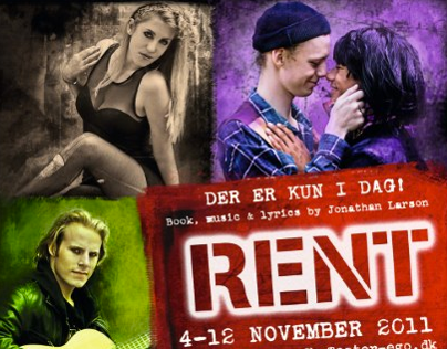 RENT the musical graphics design