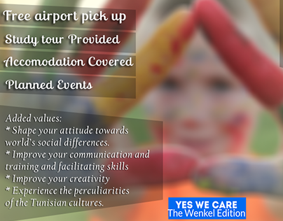 Promotional Material "Yes We Care" Summer Project