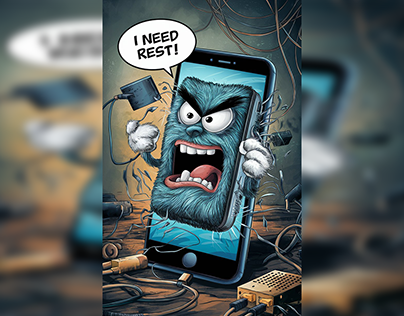 Creative Post - Mobile Says - I Need Rest
