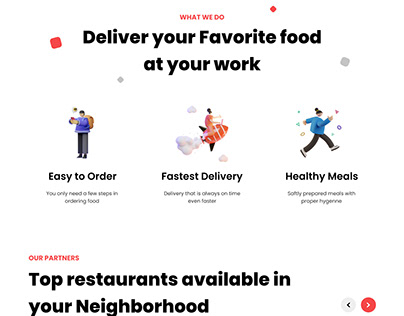 FoodieGenie - Corporate Product Website Design