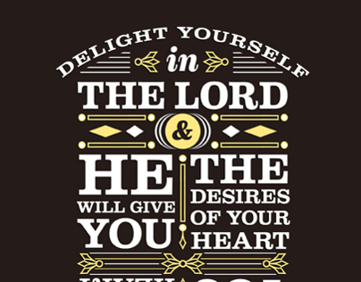 Psalm 37:4 - shirt design