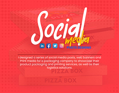 Social media + Printmedia posts for a Packaging Company