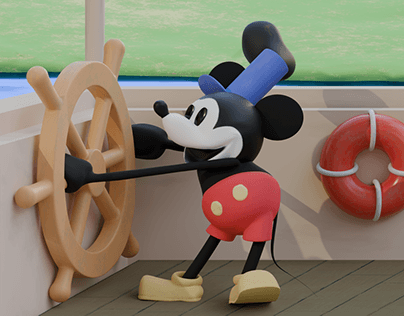 Steamboat Willie in 3D