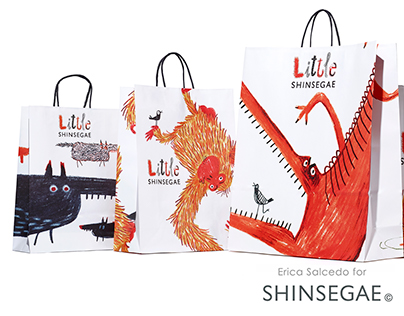 Animals and tipography for Shinsegae kids floor