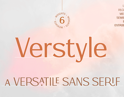 Verstyle | A Versatile Sans Serif Typeface
