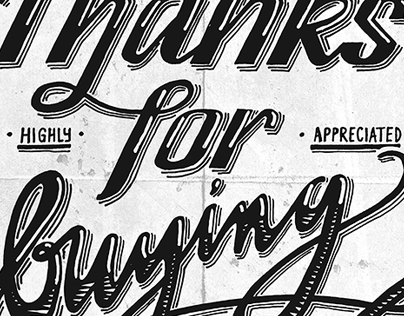 hand drawn typography