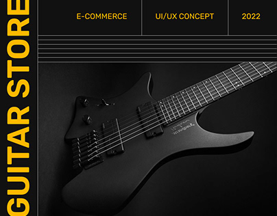 E-commerce design - Guitar Store