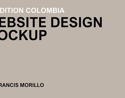 Website Design Mockup - Xpedition Colombia