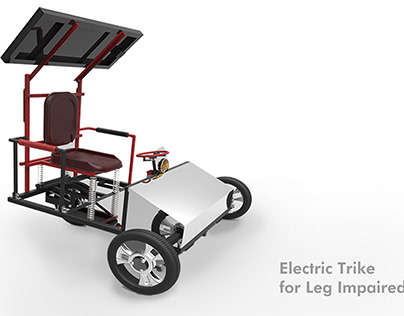 Electric trike for leg impaired