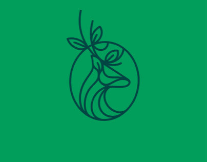 Nature Deer Linear Logo (logo for sale)
