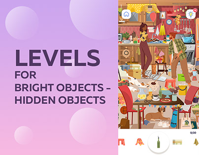 Levels for bright objects-hidden objects