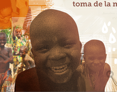 Cartel y tríptico ONG. Benin