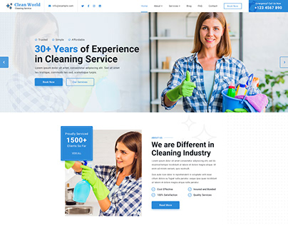 Cleaning web design