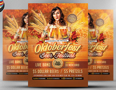 Oktoberfest Beer Flyer Template