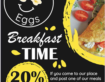 Flyers for Happy Eggs Bussiness