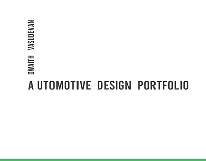 Automotive Design Portfolio Mk1