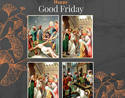 Good Friday Jesus Christ on Cross Composite Friday Logo