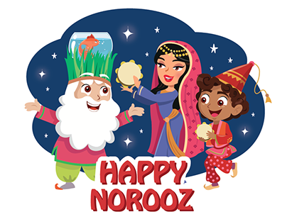 happy NOROOZ - Set of stickers for WISPI App