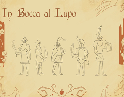 Guardia character design (In Bocca Al Lupo)