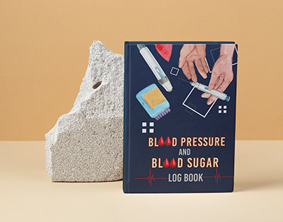 Blood Pressure log book cover design