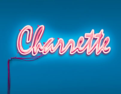 Charette - illustration typographique