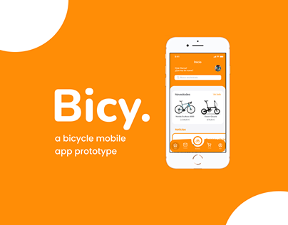Bicycle shop app design (prototype)