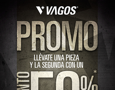 Poster Vagos promo 50% descuento
