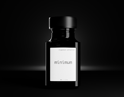 A modern masculine perfume 3D