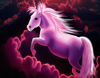 Unicorn dancing in the clouds book cover