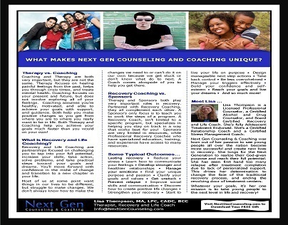 Next Gen Counseling & Coaching Brochure (back)