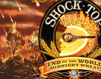 Shock Top: End of the World Illustrated Labels...