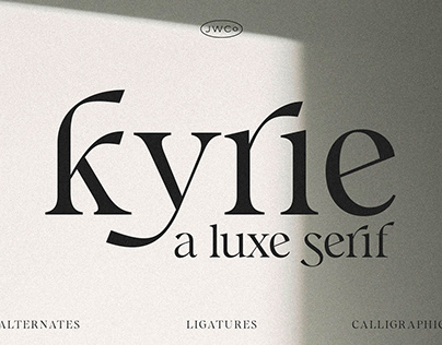 Kyrie A Luxe Calligraphic Serif