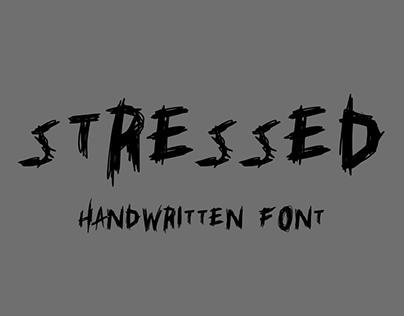 Stressed font