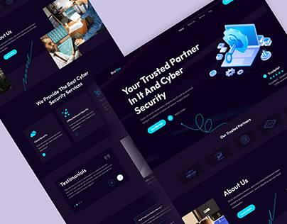 Cyber Security Service Landing Page