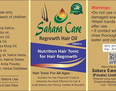 Sahara Care Regrowth Hair Oil in Pakistan 3001819306
