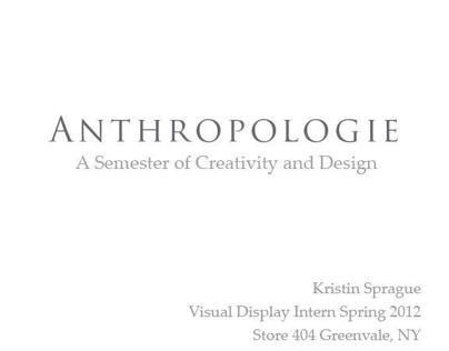 Anthropologie Visual Display Internship