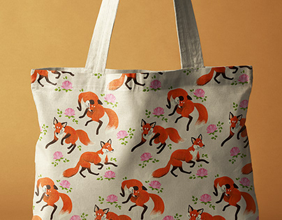 Foxes and lilies