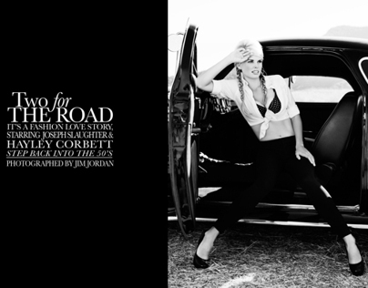 "Two For The Road" B&W Editorial