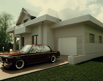 bmw2000 and a house