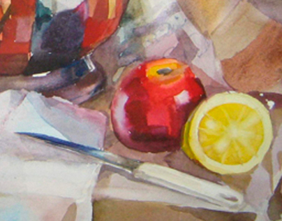 water-colour still life