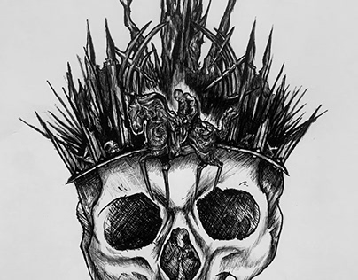 Gothic skull crown