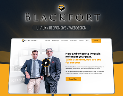 Blackfort - Responsive UX / UI Design