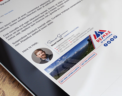 Custom HTML Email Signature for a Real Estate Agent