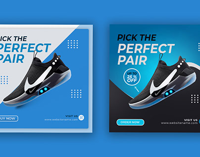 Shoes social media banner template